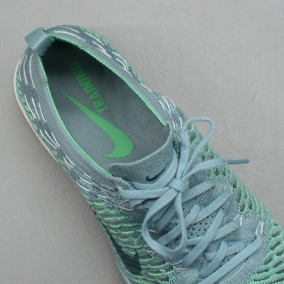 Nike Ladies 10 Fearless Flyknit Mica Blue Air Zoom Run Shoes Sneakers 850426-401 - Picture 7 of 12